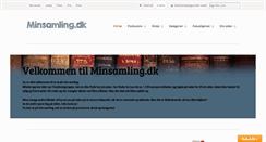 Desktop Screenshot of minsamling.dk